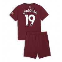 Maglia Calcio Manchester City Ilkay Gundogan #19 Terza Divisa Bambino 2024-25 Manica Corta (+ pantaloncini)